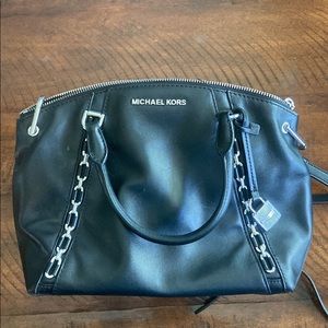 Michael Kors Black Leather Bag